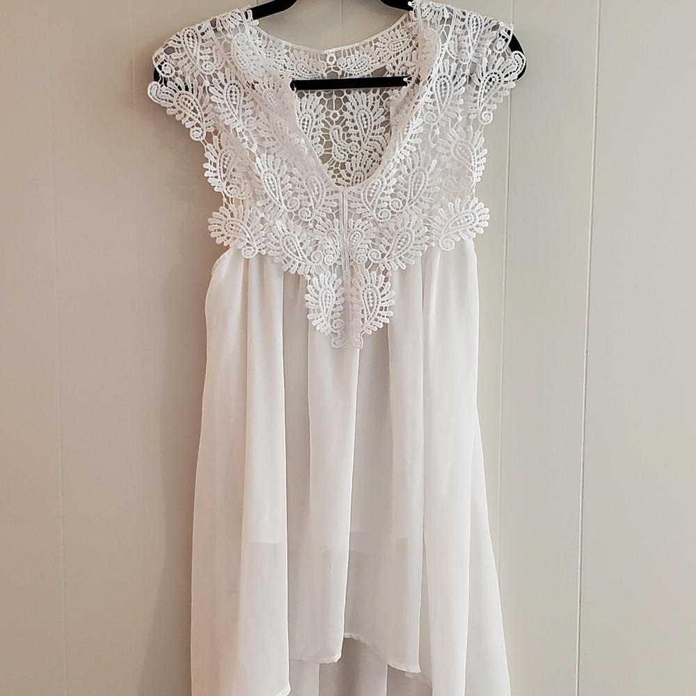 White Sheer Top